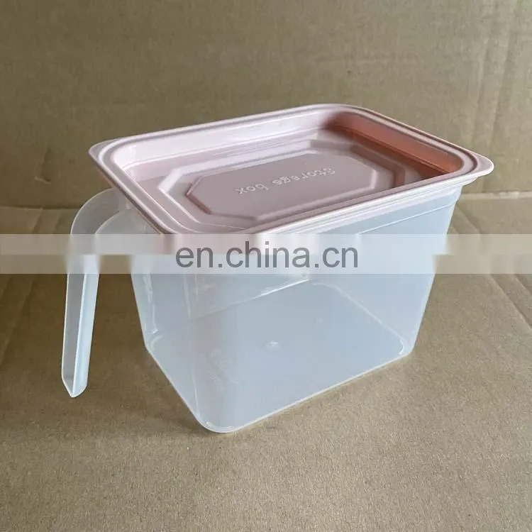 Fruit Vegetable Storage Fridge Storage Box Stackable Fridge Organizer Set With Handle And Lid