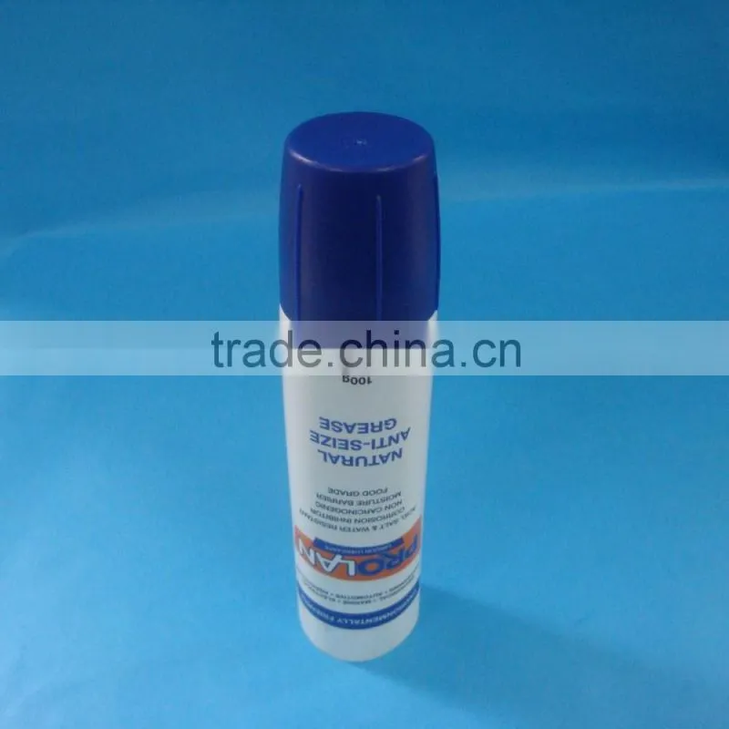pe plastic tube for gel ,with double screw cap