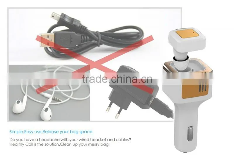 Two USB Output Oxygen Bar Bluetooth Headset Car Charger