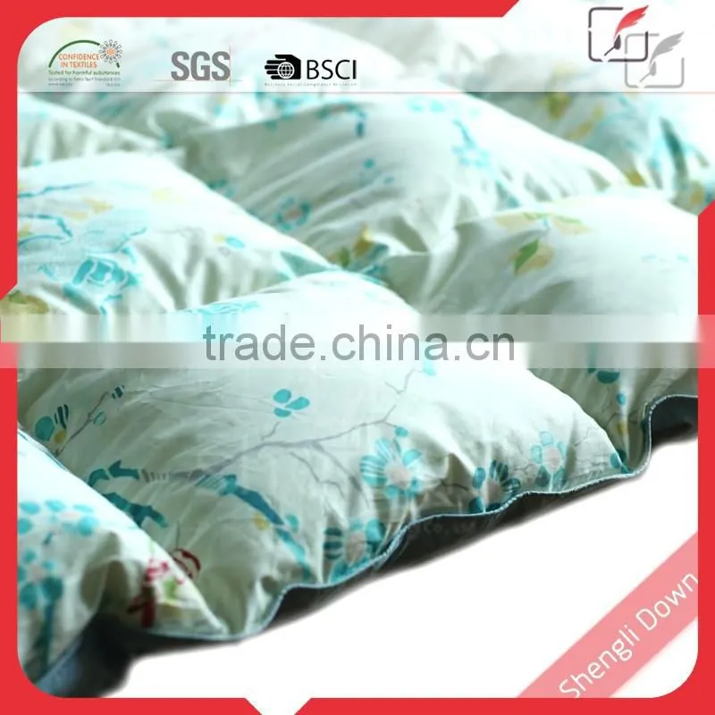 Hotel patchwork goose down filled printed quilt