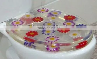 decorated covers wc poly resin toilet seat flap wc resin