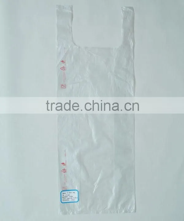 Transparent Cheap Vest Bag HDPE India Market