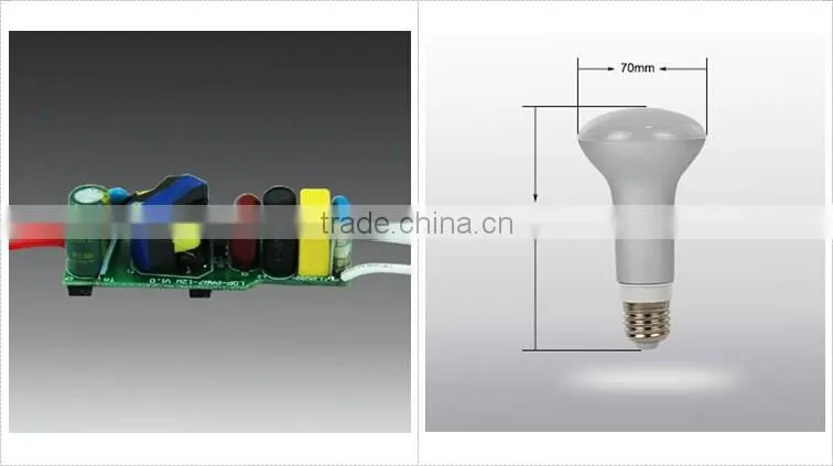 7w 2014 newest product e27 white/black/golden led bulb light