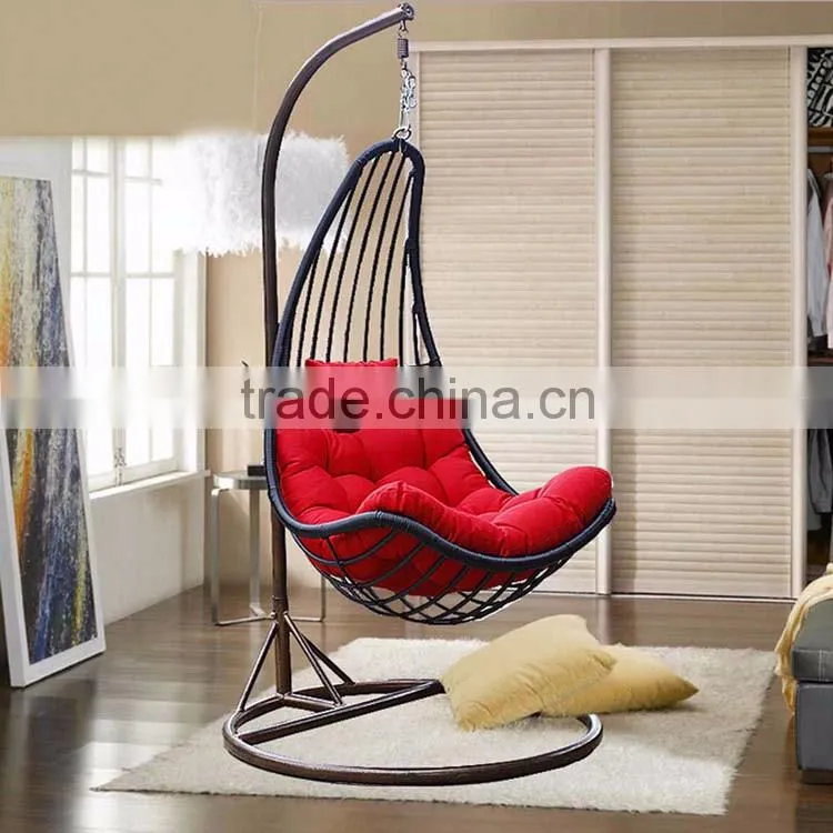 Wholesale Furniture Luxurious Comfort Outdoor Wicker Furniture Garden Hanging Bedroom Swing Chair