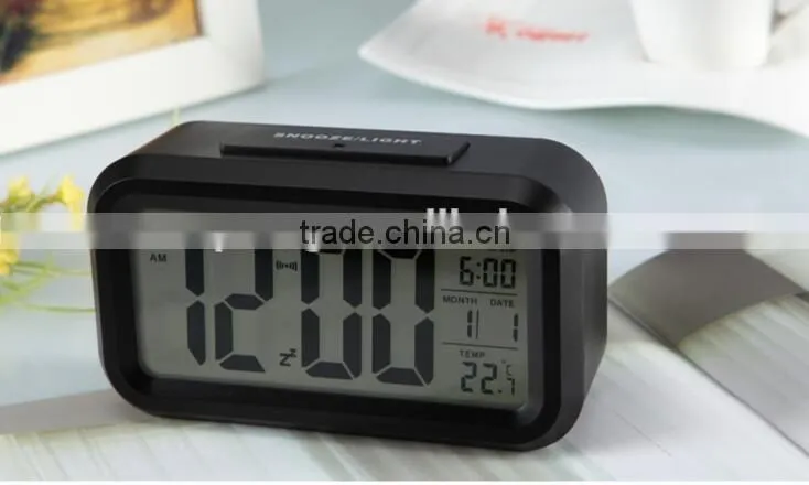 Multicolor Smart Alarm Clock Night Light ABS Color Randomly Clock With Temperature