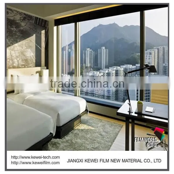 Waterproof switchable smart glass for hotel and shower room, Turn off keep in privacy