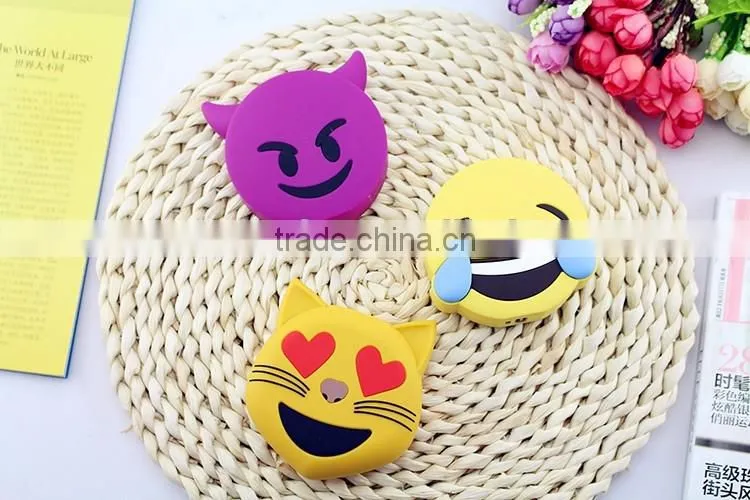 (2016 Emoji) Fashion cute smile cry face emoji carton power charger/emoji power bank/emoji mobile power