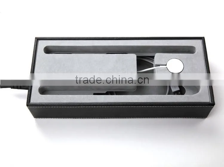 New coming creative Multi-function leather charge stand for apple watch