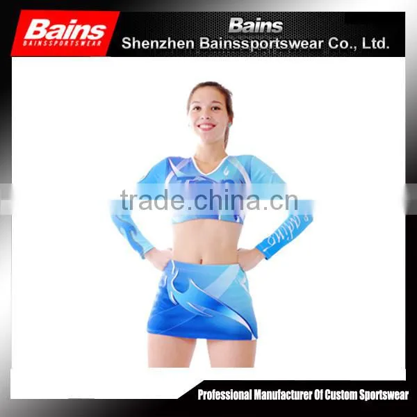 sublimation cheerleading uniform/sexy girl cheerleading uniform/sexy cheerleader uniform