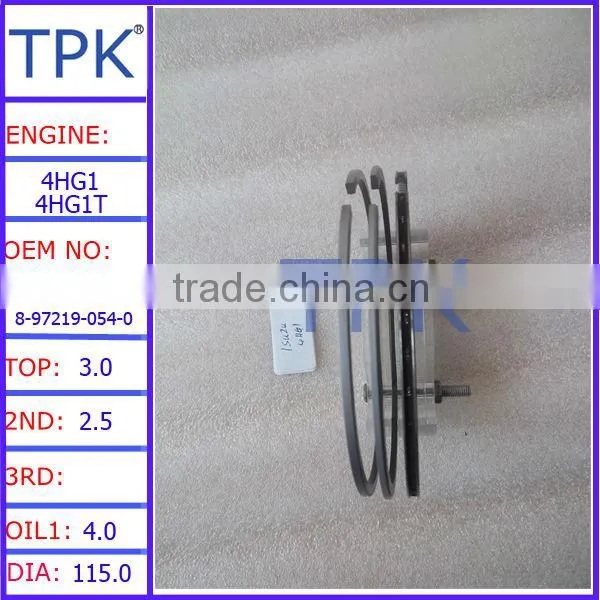 4BC2 piston ring, Isuzu 4BC1 Piston Ring 5-12121-004-0 5-12121-004-1