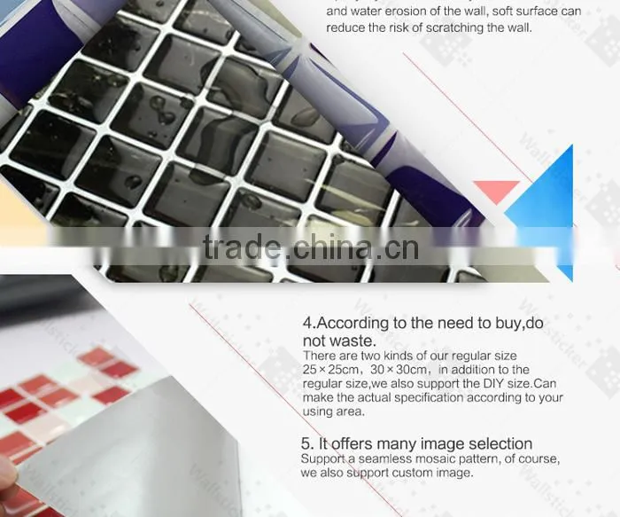 Yashi mosaic pattern decorative tile sticker