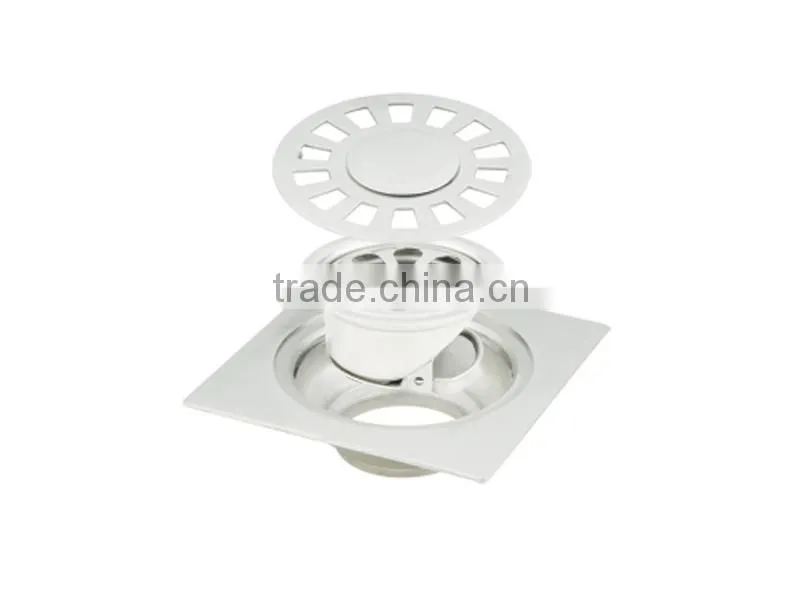 the classic Square stainless steel floor drain