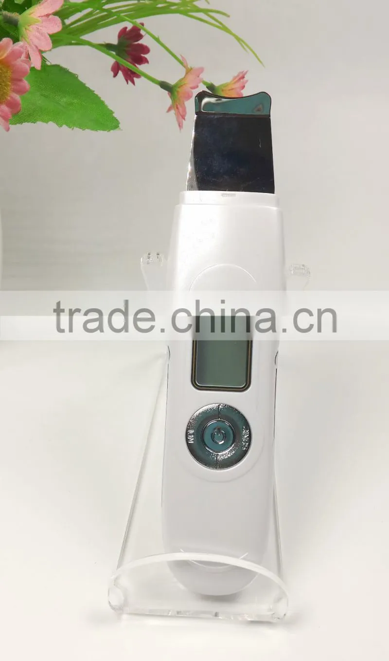 portable rechargeable home use ultrasonic skin scrubber