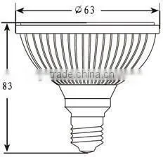 2015 Hot sale smd BLL-P33-PAR20 LED light spot light