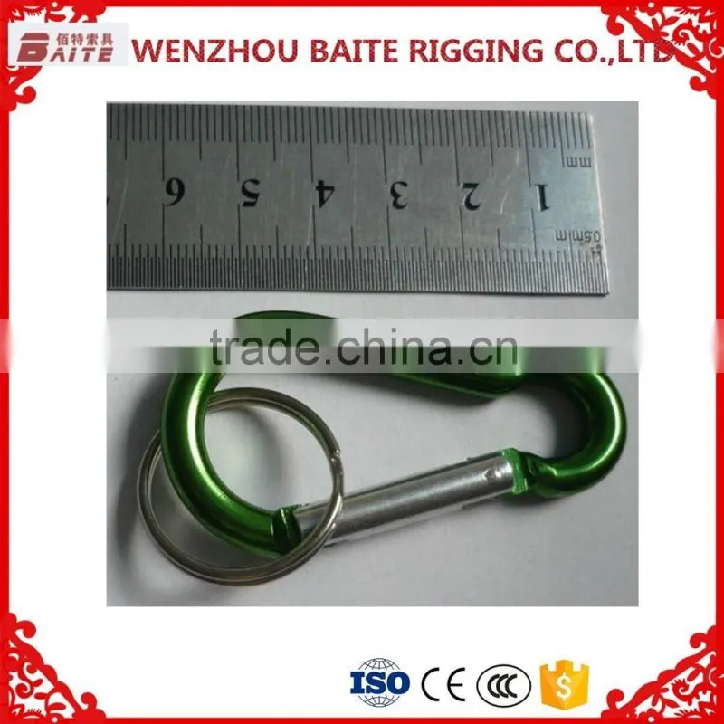 5mm ALUMINUM SNAP HOOK CARBINE TYPE /DECORATION ACCESORY