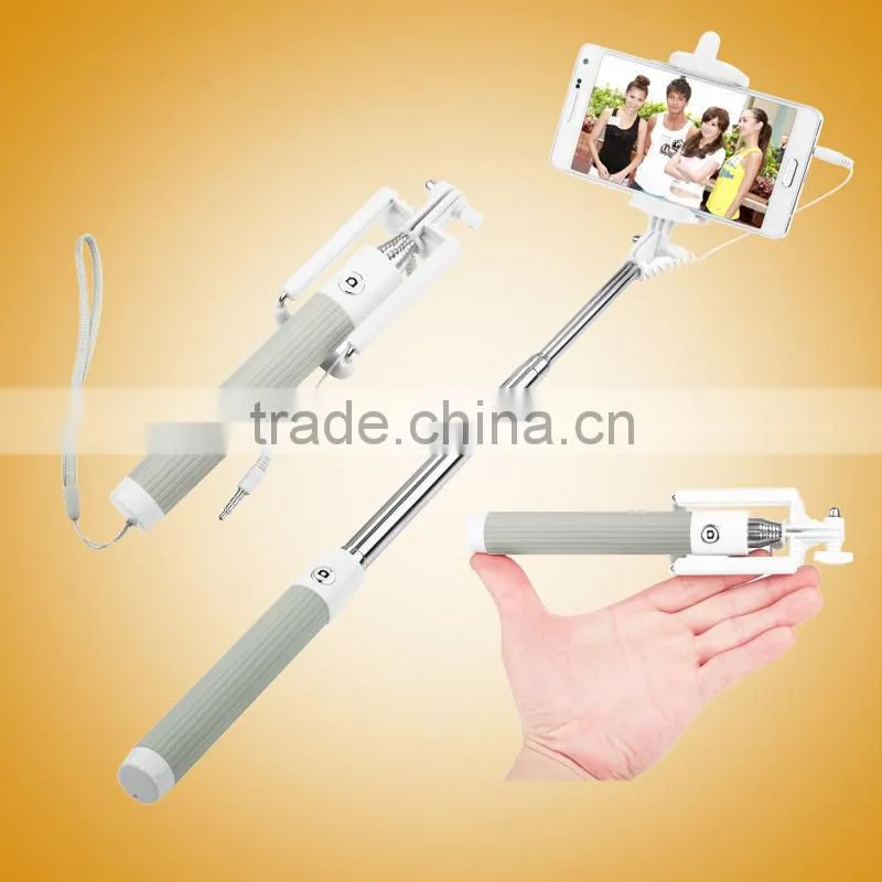 Hot New Lovely chirstmas Gift Extendable Handheld Mini Foldable Monopod Blue tooth Selfie