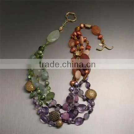 Natural gemstone supplier for jewellery OEM necklace with pendant