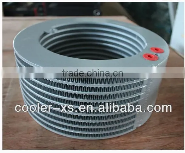 aluminum bar-plate round air cooler / CAC for compressor, centrifugal