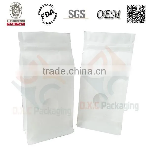 Snack Food Stand Up Pouches With Window For Food Packaging