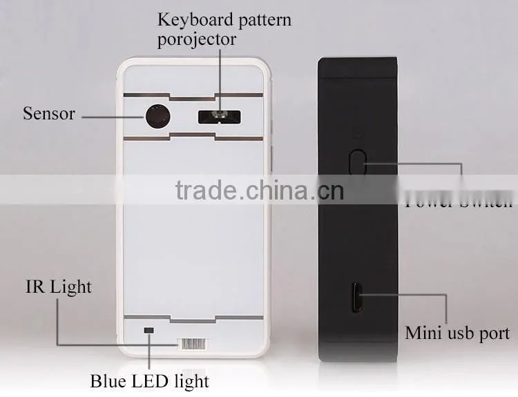 Third Generation Laser virtual keyboard Wireless Keyboard for smart phone