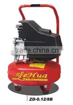 15L 2HP 1.5KW Portable piston Direct Driven Air Compressor(ZD-0.12/8B)