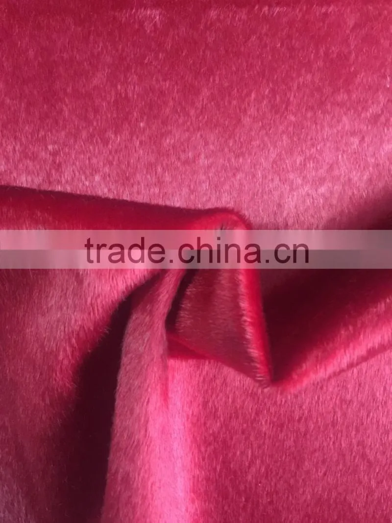 flock fabric imitation the horse fur use for shoes