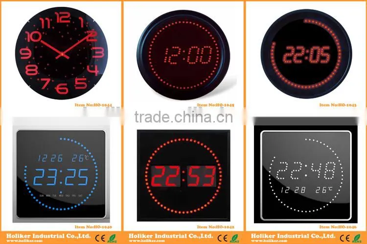 digital LED wall clock for home decoration