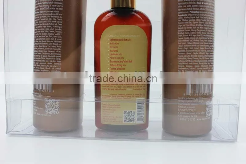 New Hair Care Set Clear Hanging Packaging