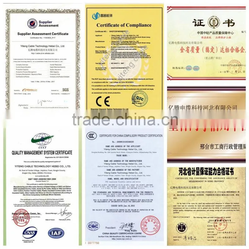 Multipair Cable , Multicore Cable, pvc Insulated Wire bvv rvv for construction