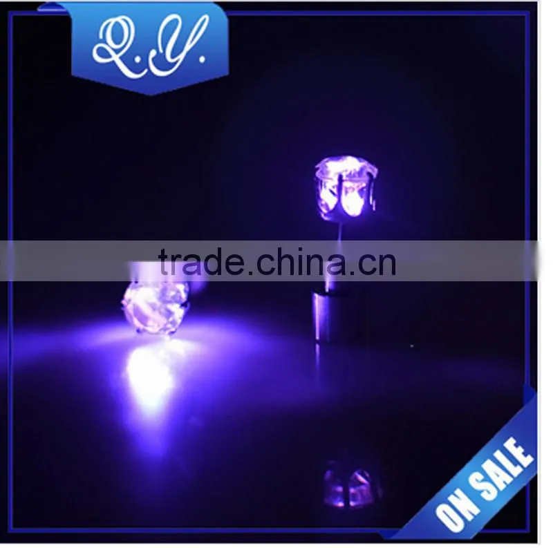Women Beauty Fashion LED Blinking Ear Studs Light Up Stud Earrings for Party Dance Nightclubs Focus Necessary Accessories