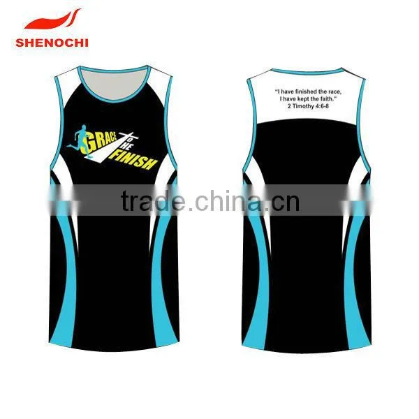 OEM hot sale fashion high quality sports singlets