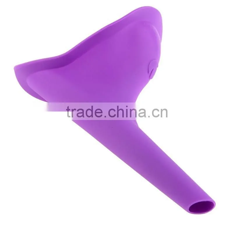 Portable Travel Female Urine Device , New Lady Urinal Funnel ,Soft Silicone Plastic Standing Urinals,Women Wee Urine Funnel