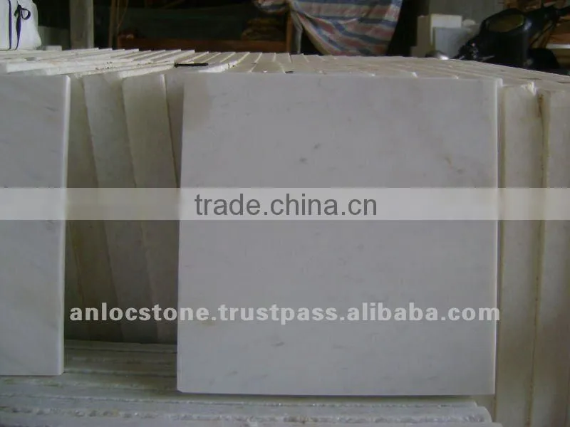 pure white marble tiles