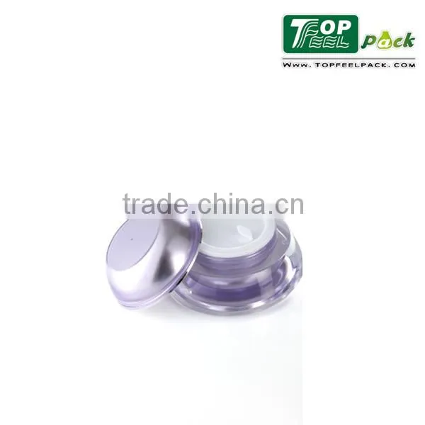 15/30/50ml Fancy double wall colored plastic jars