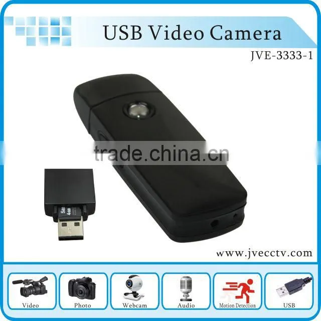 Hidden Digital Camera USB Drive DVR Mini Camcoder 30fps 720*480P 4GB MAX 32GB JVE3333-1