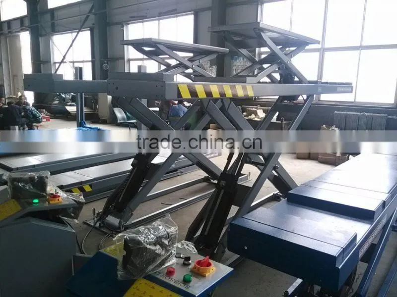 China promotion scissor car lift with wheel alignment