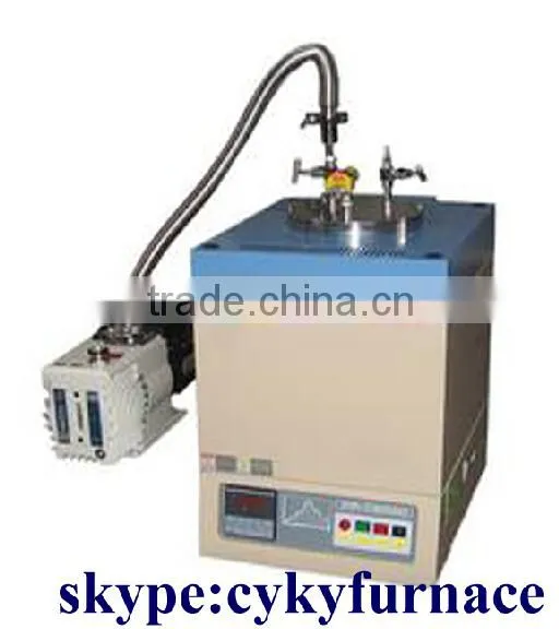 1200C laboratory crucible muffle furnace / vacuum crucible furnace for melting
