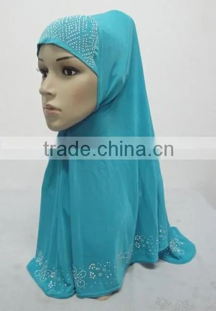 H192 latest muslim hijab with rhinestones