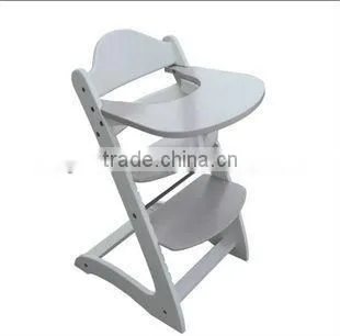 Wooden baby high chair