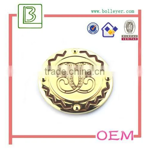 metal plate logo for handbags