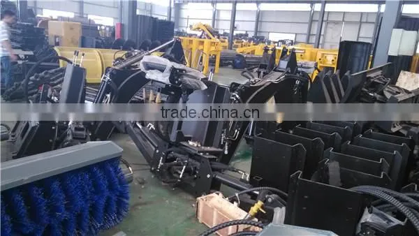 attachment for skid steer loader, skid steer loader with attachments