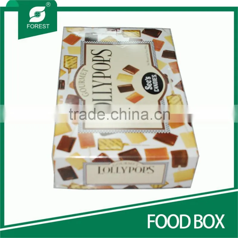 IVORY CARDBOARD PAPER FOOD BOX FOR SNACKS
