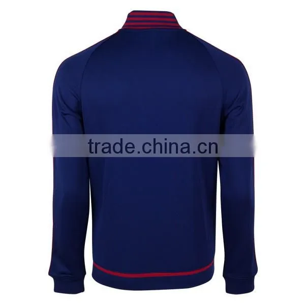 2016 navy blue high quality hot sell sport track top