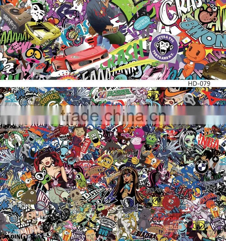 HD-073 Air Bubble Free High Definition Car Body Bomb Sticker Vehicle Vinyl