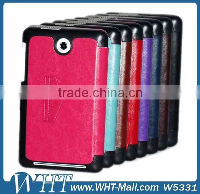 Crazy Horse Skin Leather Cover Case for ASUS ME 173X Flip Cover Alibaba Wholesale