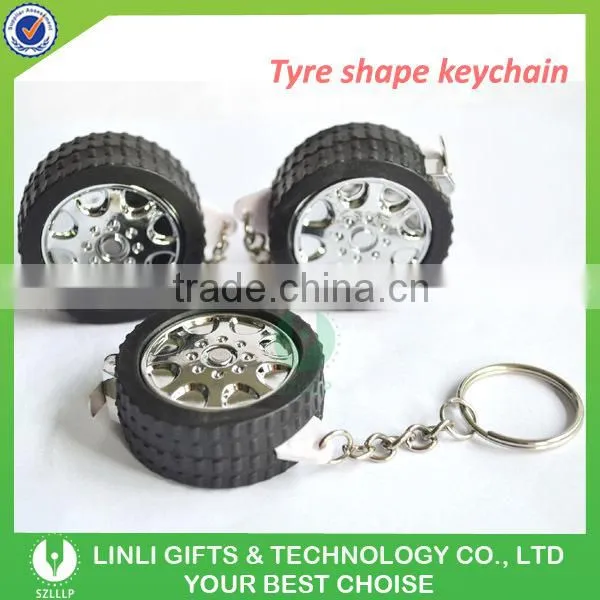 Advertising oem logo car tyre keyring