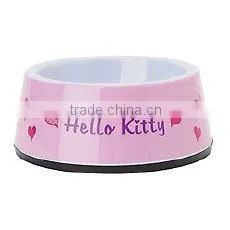 Lovely design melamine plastic dog food container bowl