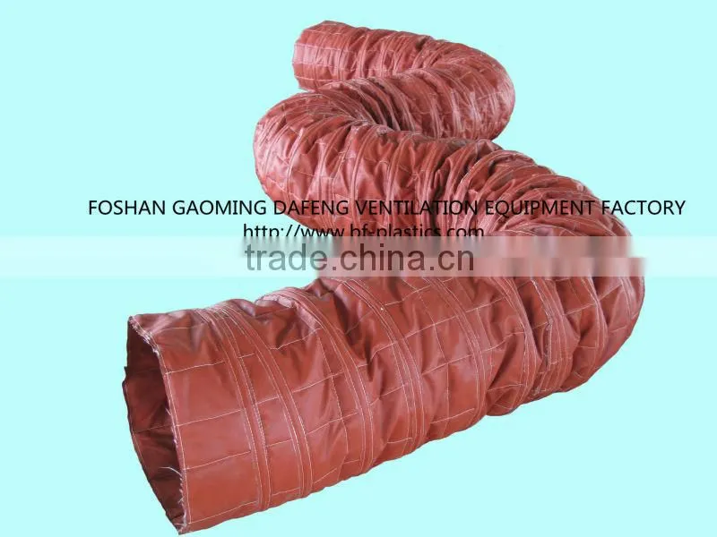 Heat resisting insulated flexible ventilation duct