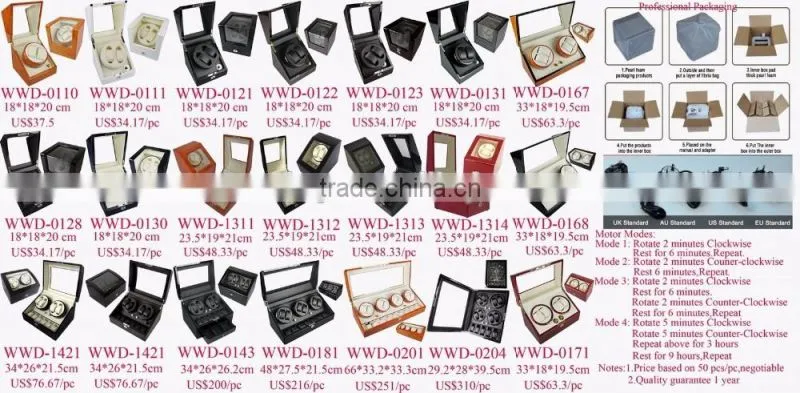 fashion and luxury brown MDF watch winder