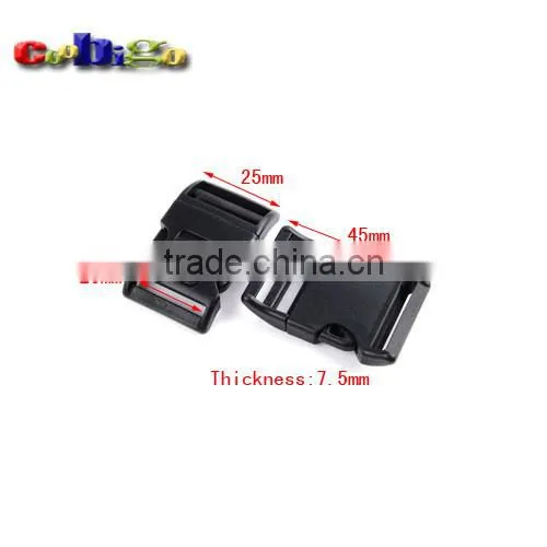 Plastic Self-locking & Arched Switch Buckle for Backpack Straps Camping Bags #FLC340-20/30/38